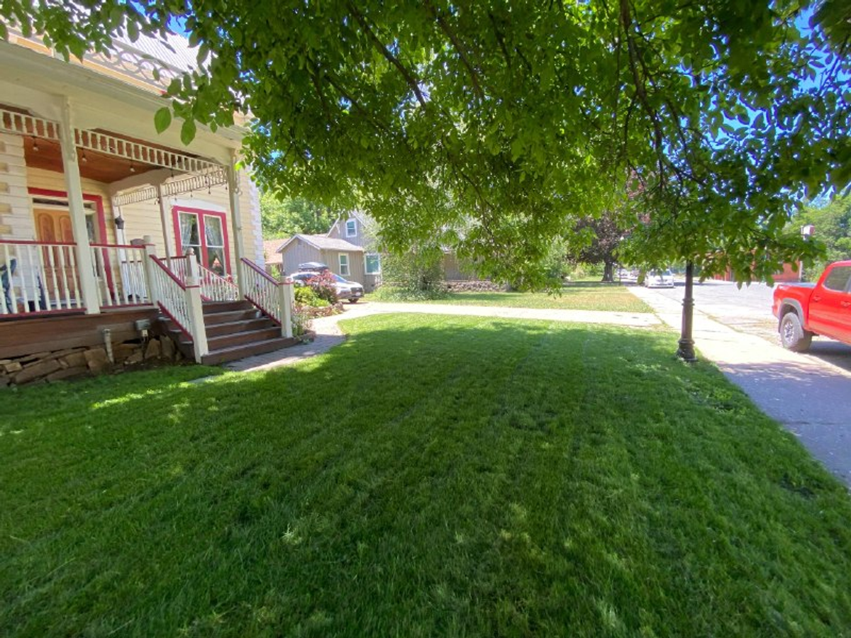 Mowed lawn in Quincy