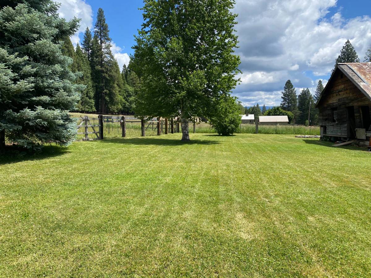 Mowed lawn in Meadow Valley