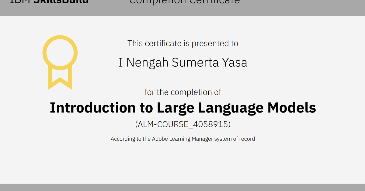 Introduction to Large Language Models