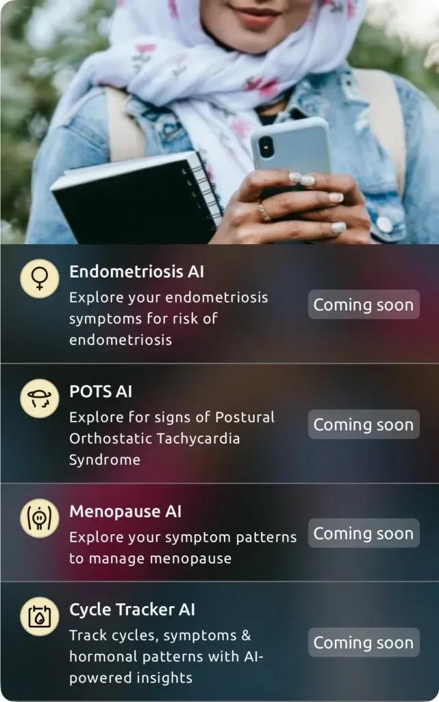 Women’s Health in the Helfie app