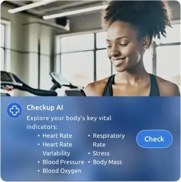 General Health Check in the Helfie app