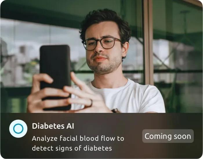 Diabetes in the Helfie app