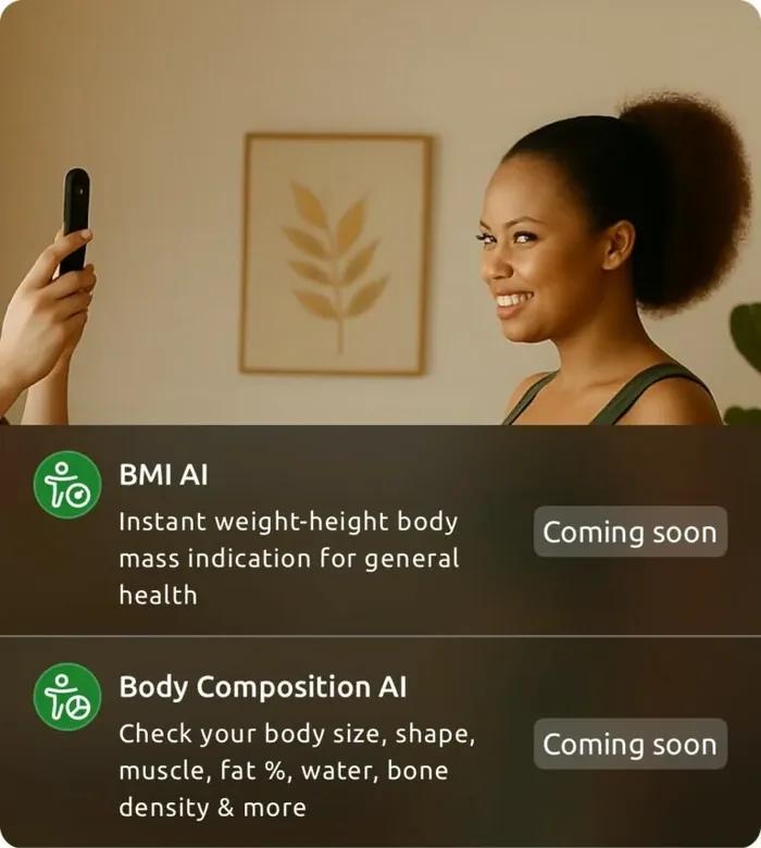 Body & Weight in the Helfie app