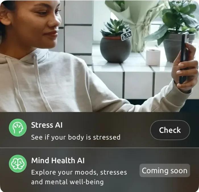 Wellness in the Helfie app