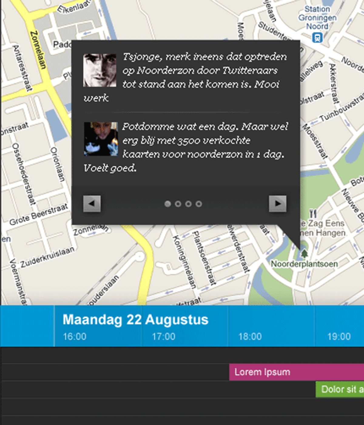 The interface for