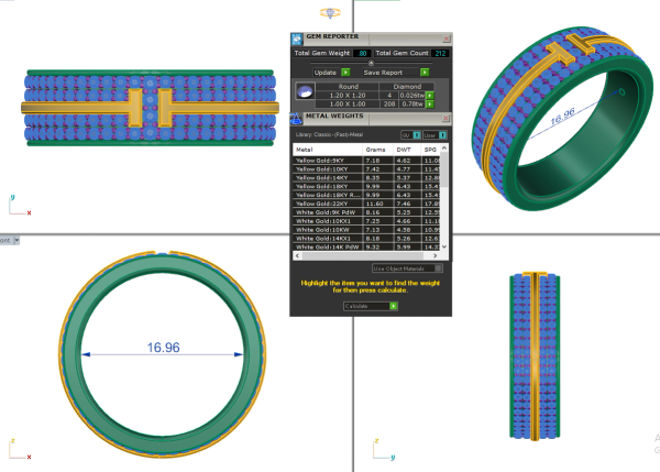 T Band Diamond Ring detail 3