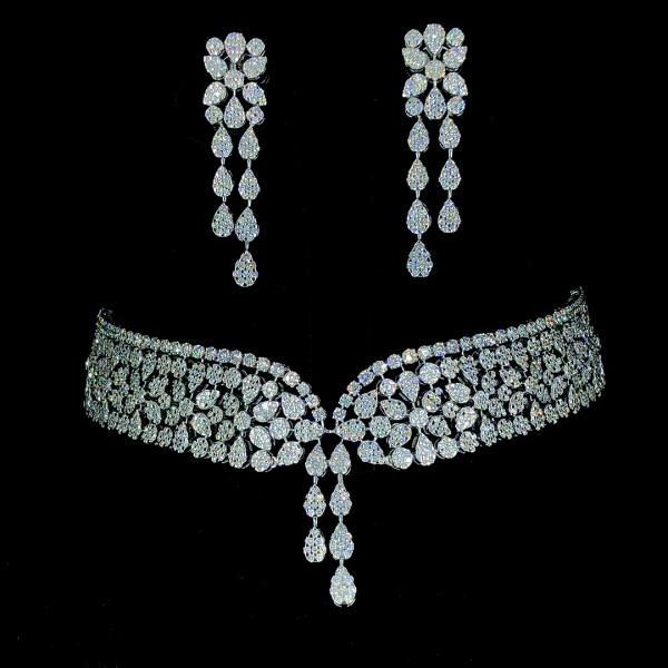 Celestia Diamond Choker Set detail 1
