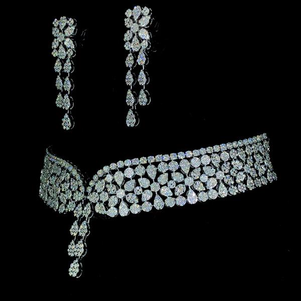 Celestia Diamond Choker Set detail 2