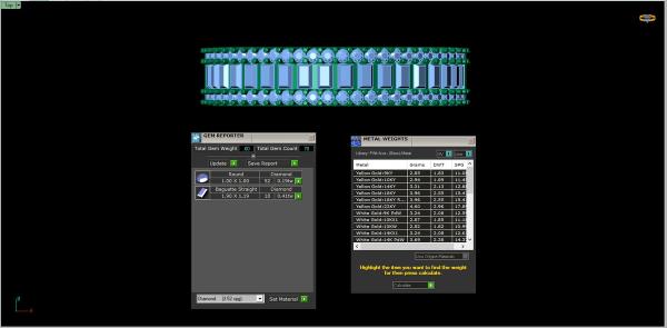 0.60 Carrat Bagguette & Round Cut Diamond Aura Ring detail 3