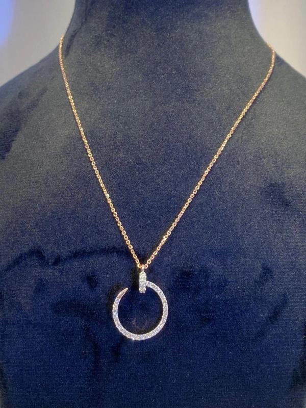 Defined Nail Diamond Pendant detail 1