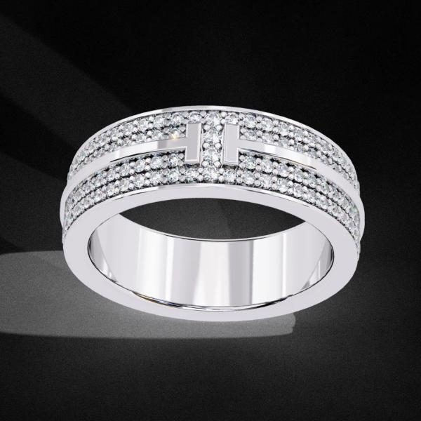 T Band Diamond Ring detail 5