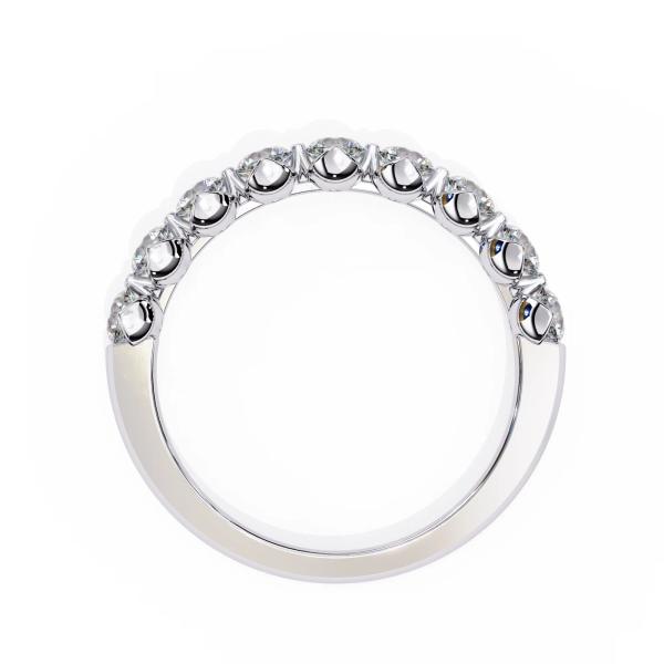 3mm Round Cut Half Band Diamond Ring detail 4