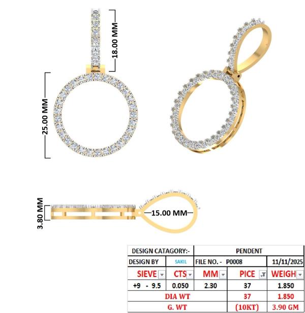 Mirror Frame Pendant detail 3