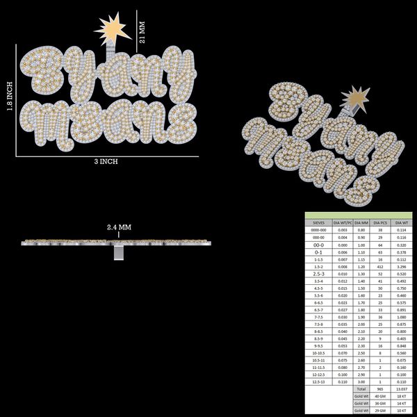 By Any Means Pendant detail 4