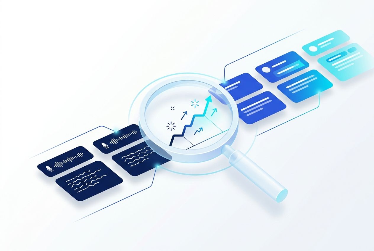 Análise de conversas e indicadores de atendimento com IA