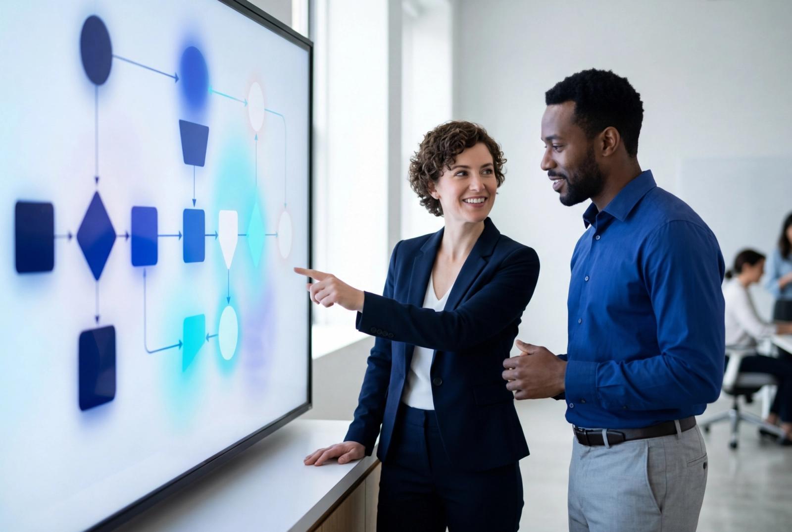Equipe de atendimento colaborando para resolver conversas com mais contexto.