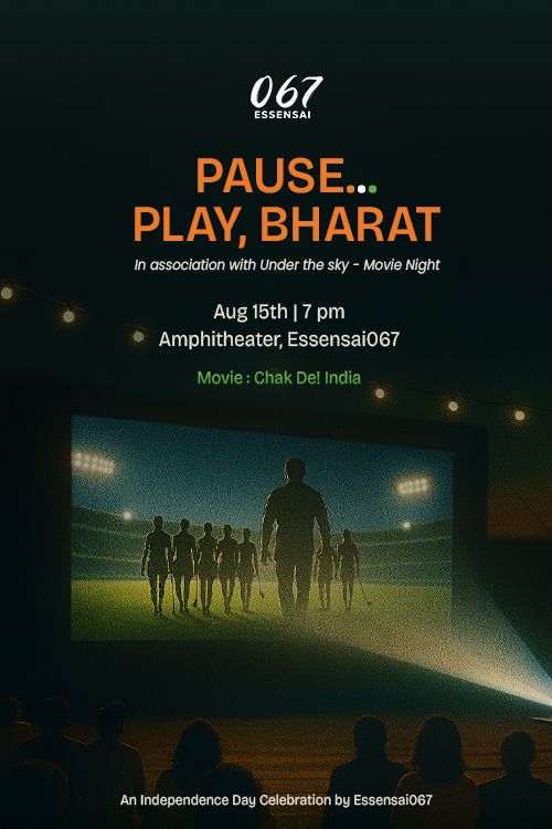 Pause…. Play, Bharat!
