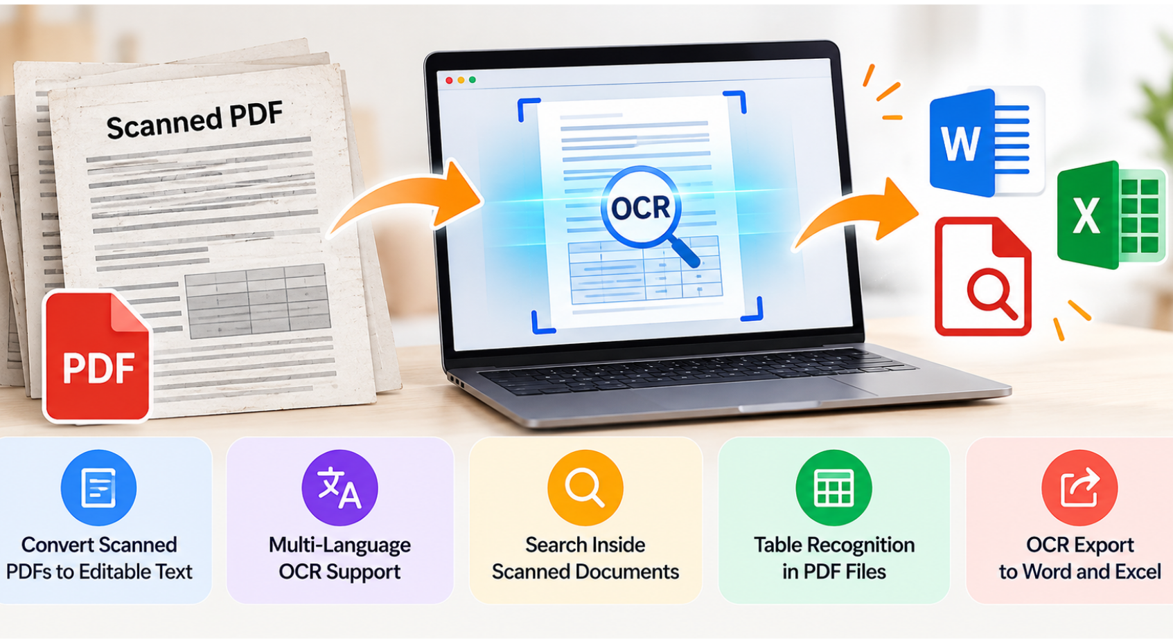 Premium OCR Technology: 5 Tools to Convert Scanned PDFs · PDFEditly