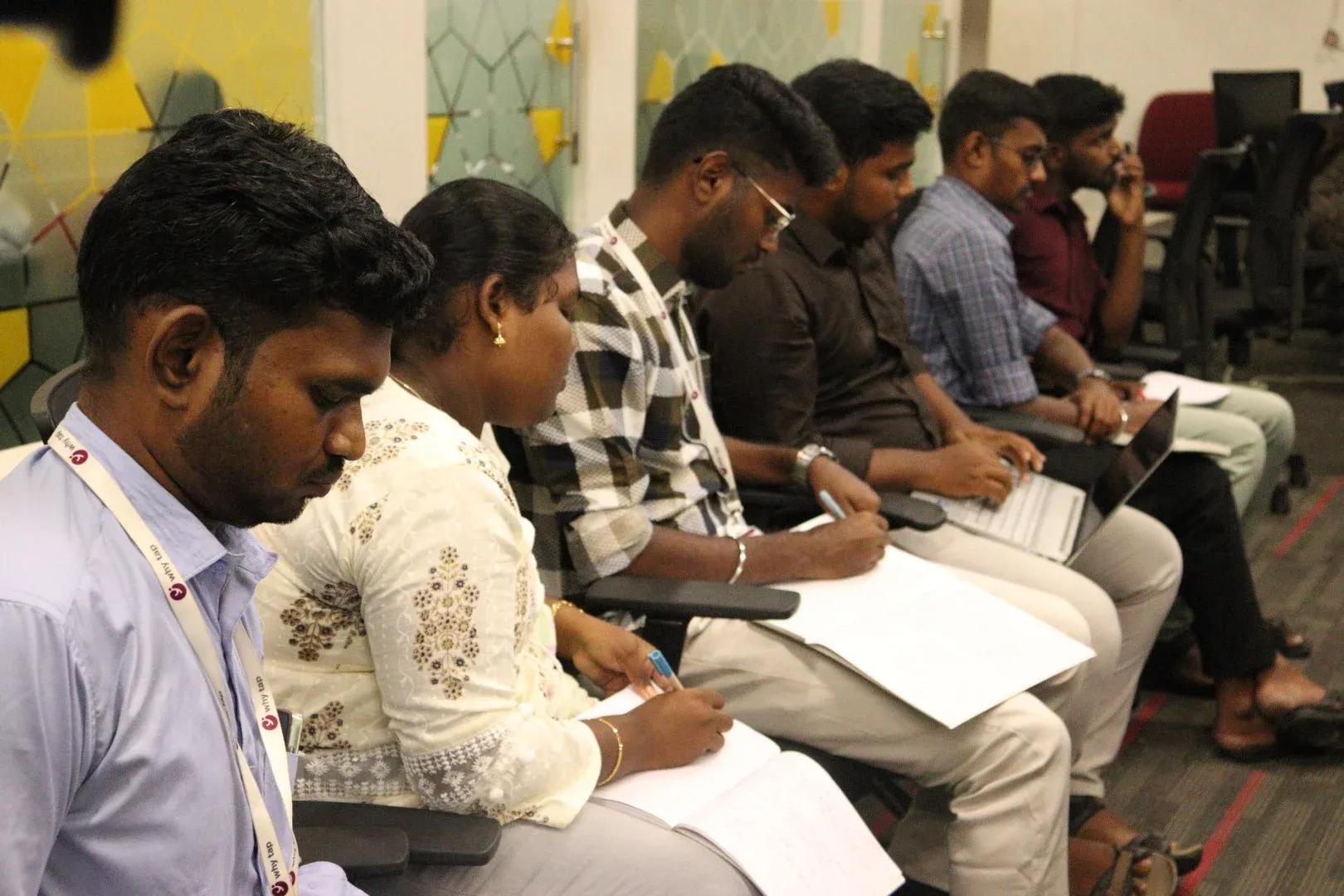 Students note-taking session