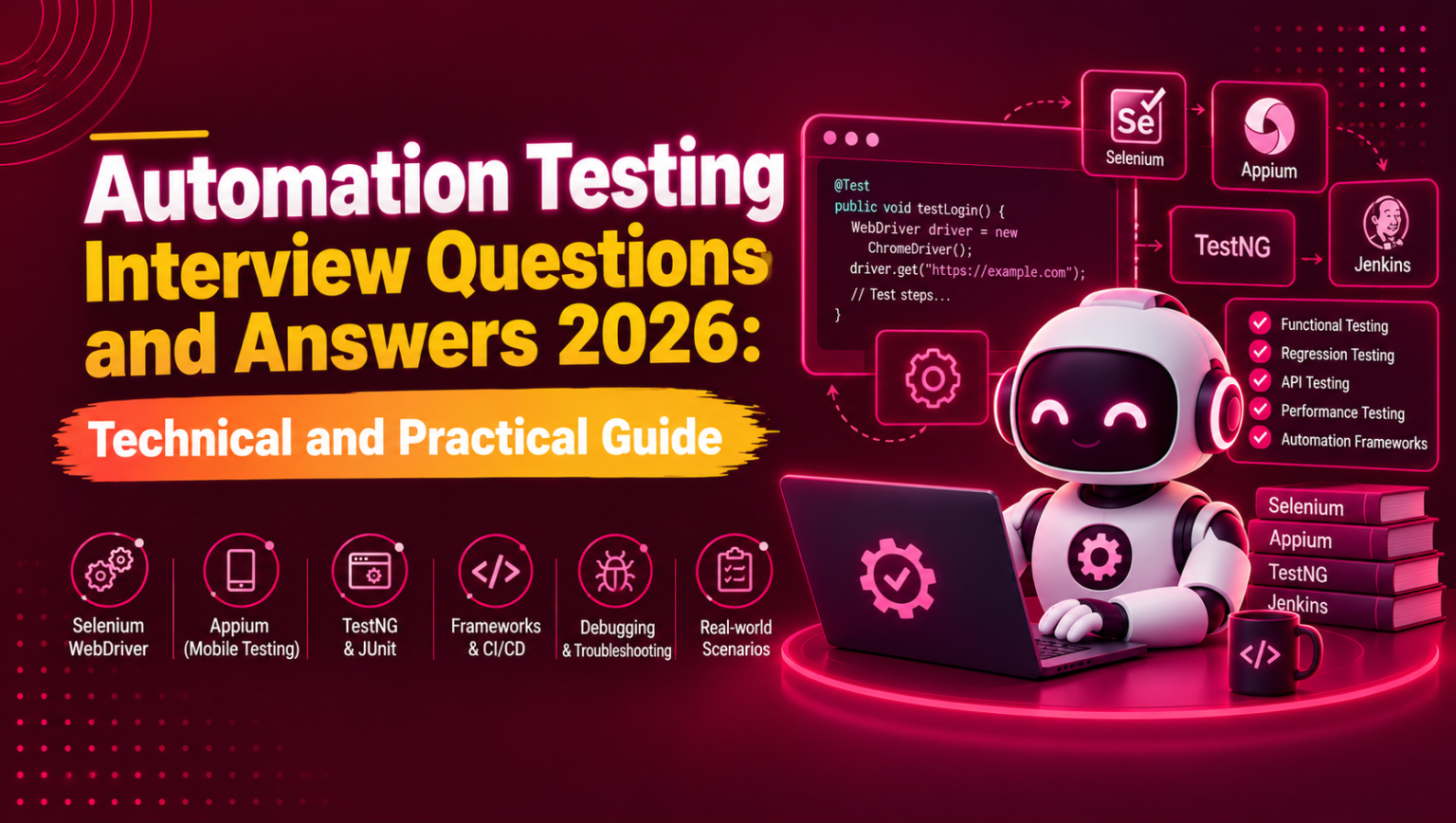 Automation Testing Interview Questions and Answers 2026: Technical and Practical Guide