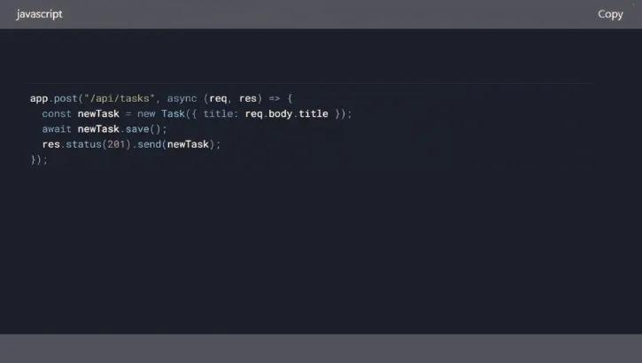 update the API to save tasks update the API to save tasks