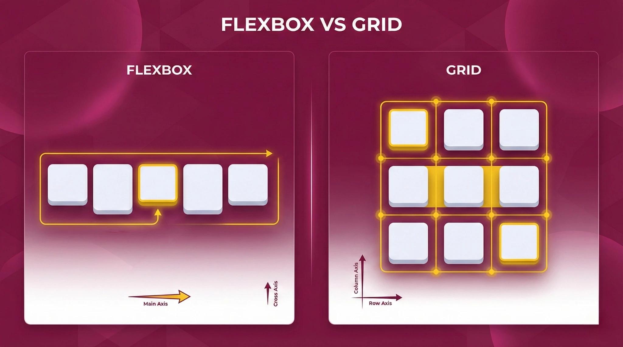 flexbox vs grid | Top 23 CSS Interview Questions And Answers flexbox vs grid | Top 23 CSS Interview Questions And Answers
