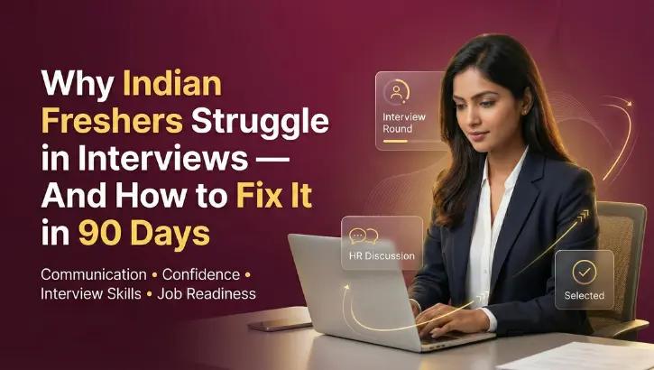 Why Indian Freshers Struggle in Interviews and How to Fix It in 90 Days