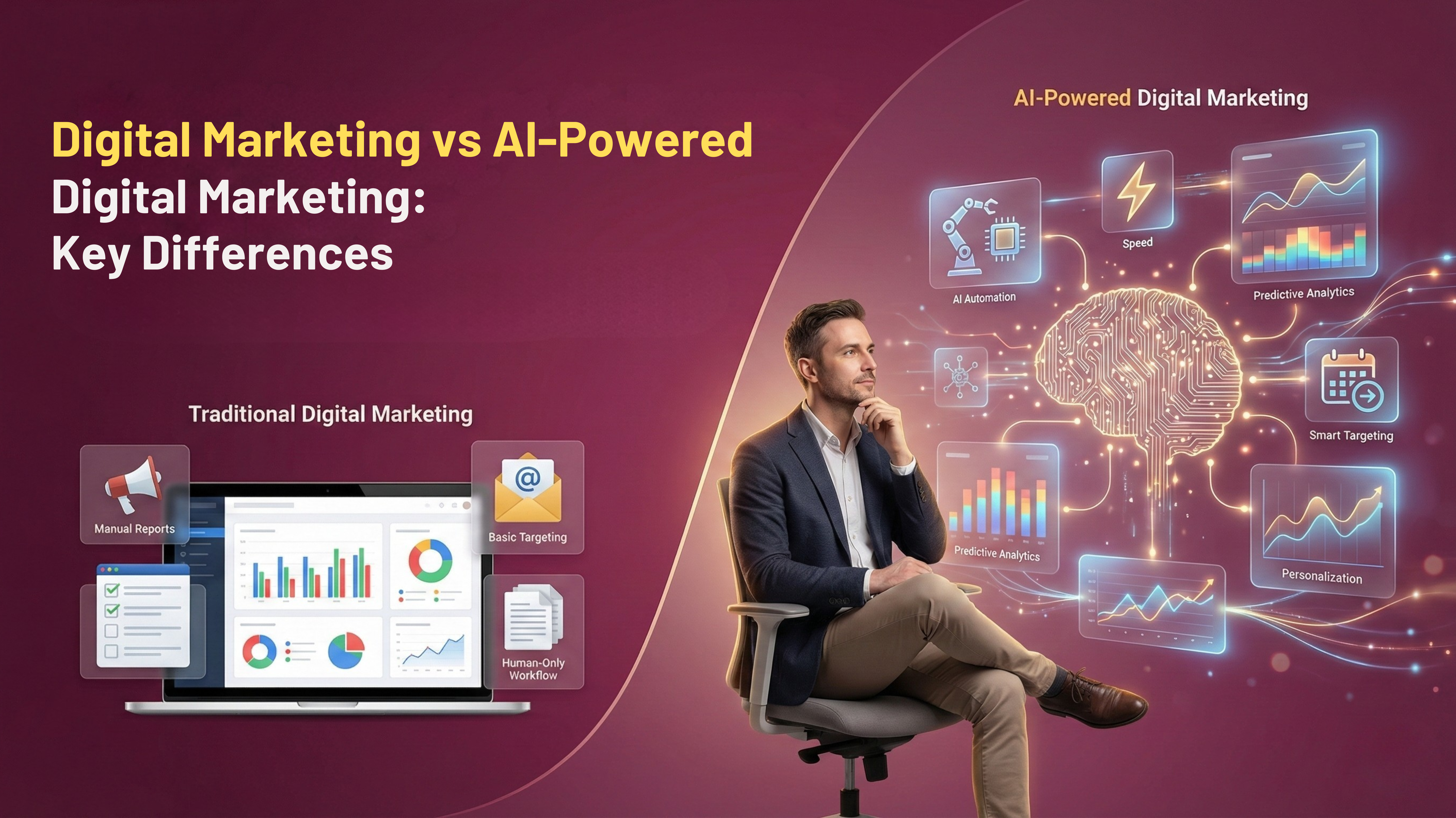 Digital Marketing vs AI-Powered Digital Marketing: Key Differences