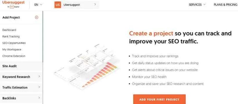 seo site audit tool in ubersuggest