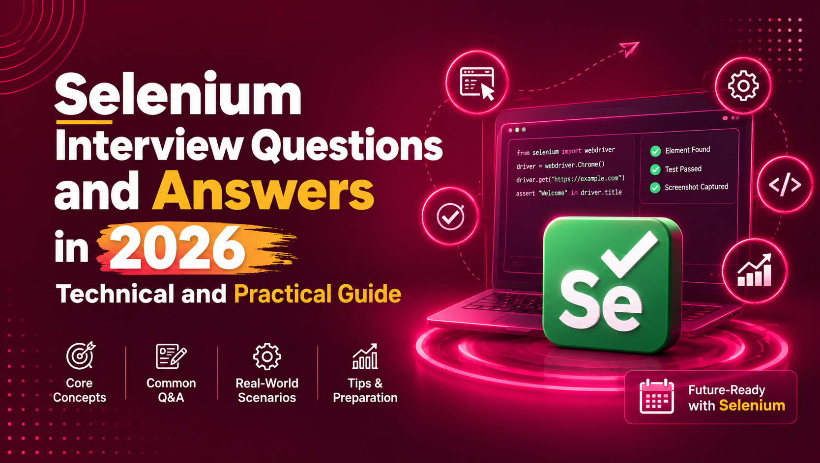 Selenium Interview Questions and Answers 2026: Technical and Practical Guide 