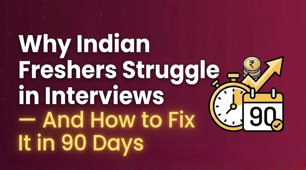 Why Indian Freshers Struggle in Interviews and How to Fix It in 90 Days