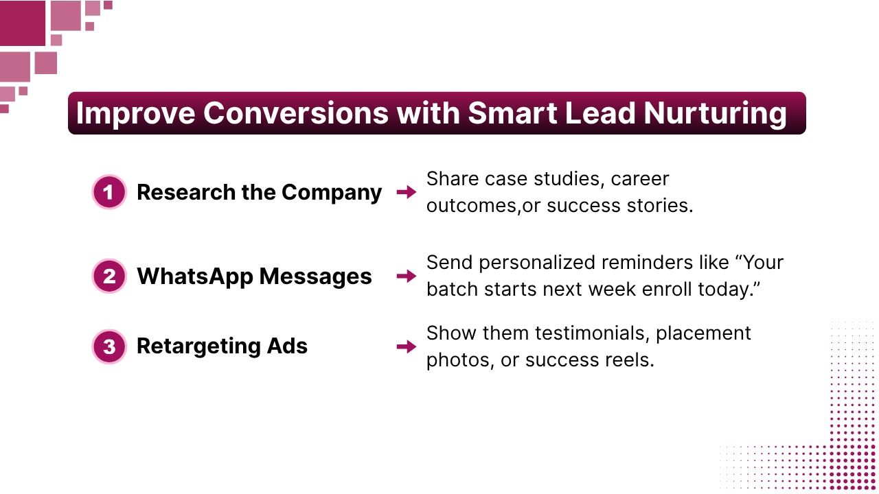 Improve conversions with smart lead nurturing