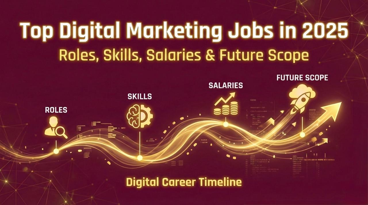 Top Digital Marketing Jobs in 2025: Roles, Skills, Salaries & Future Scope