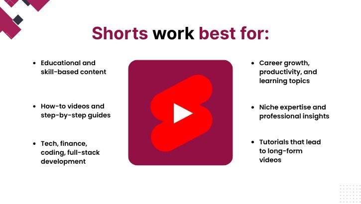 Shorts work best