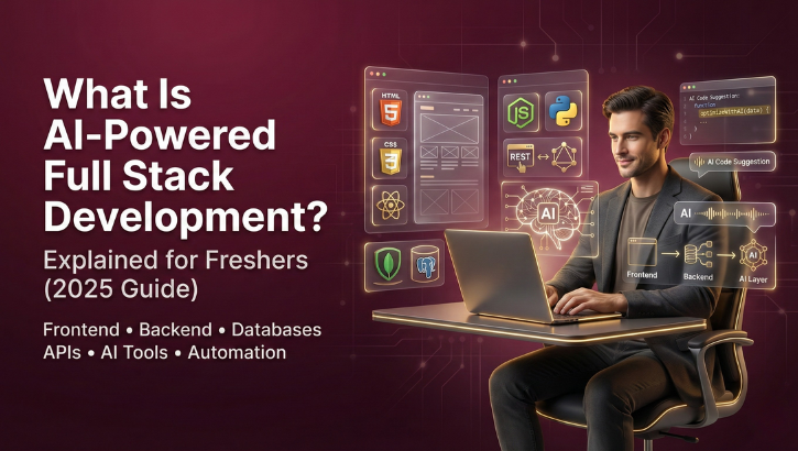 What is AI-Powered Full Stack Development? Explained for Freshers (2025 Guide)