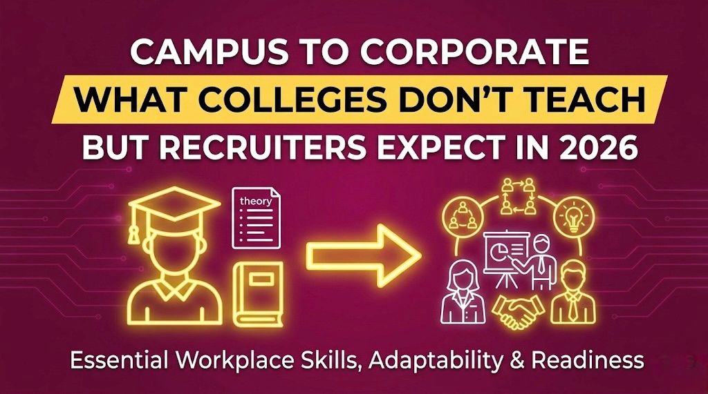 Campus to Corporate: What Colleges Don’t Teach But Recruiters Expect in 2026