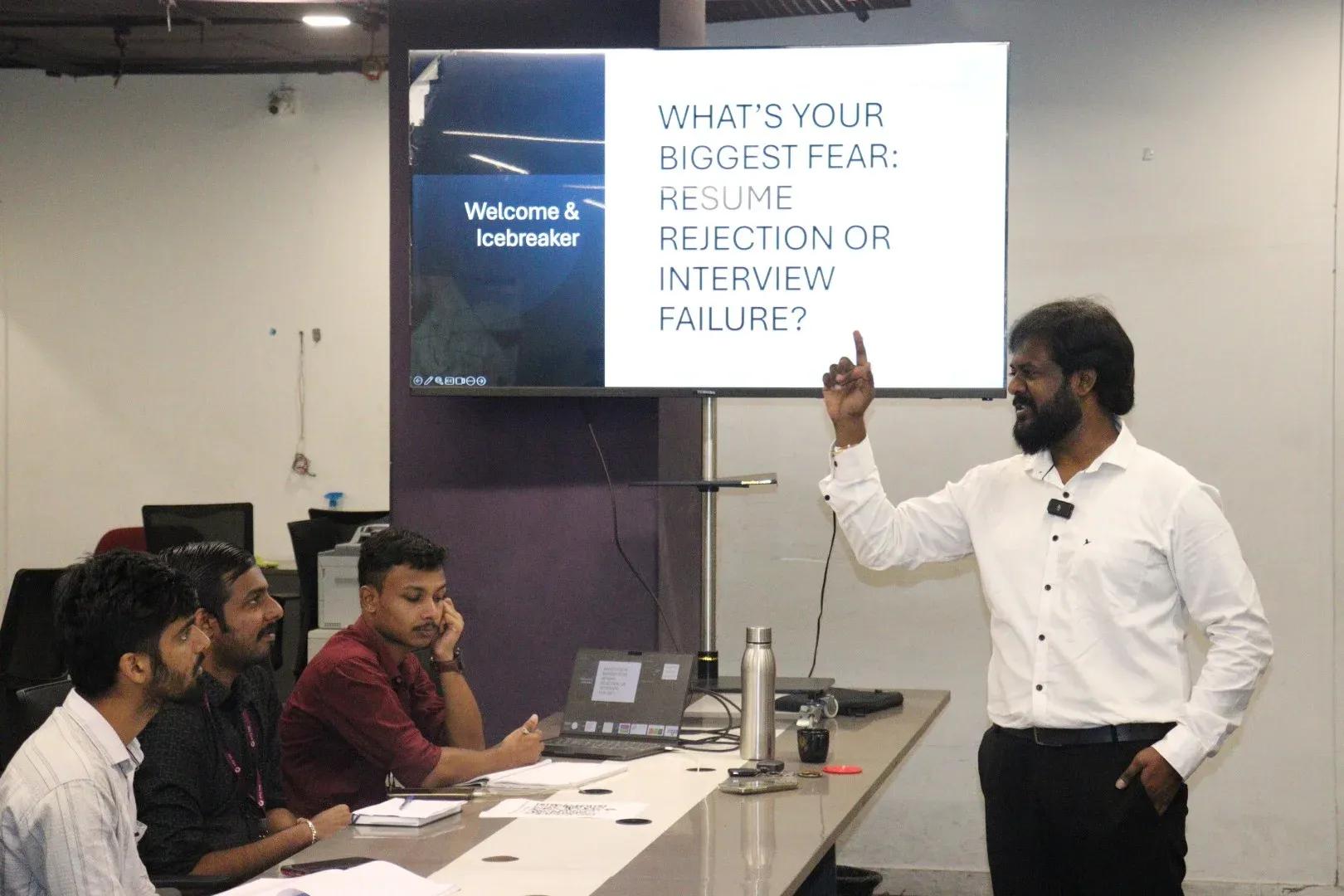 Resume evaluation session