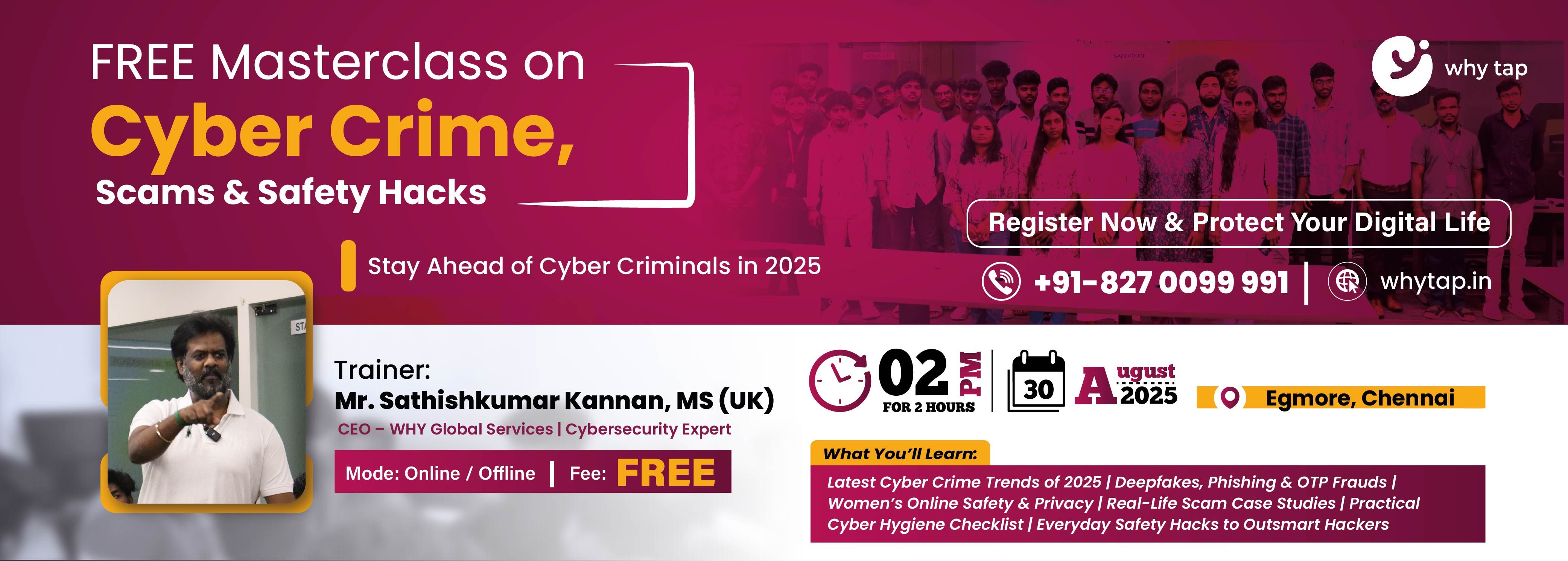 Masterclass on Cyber Crime Masterclass on Cyber Crime