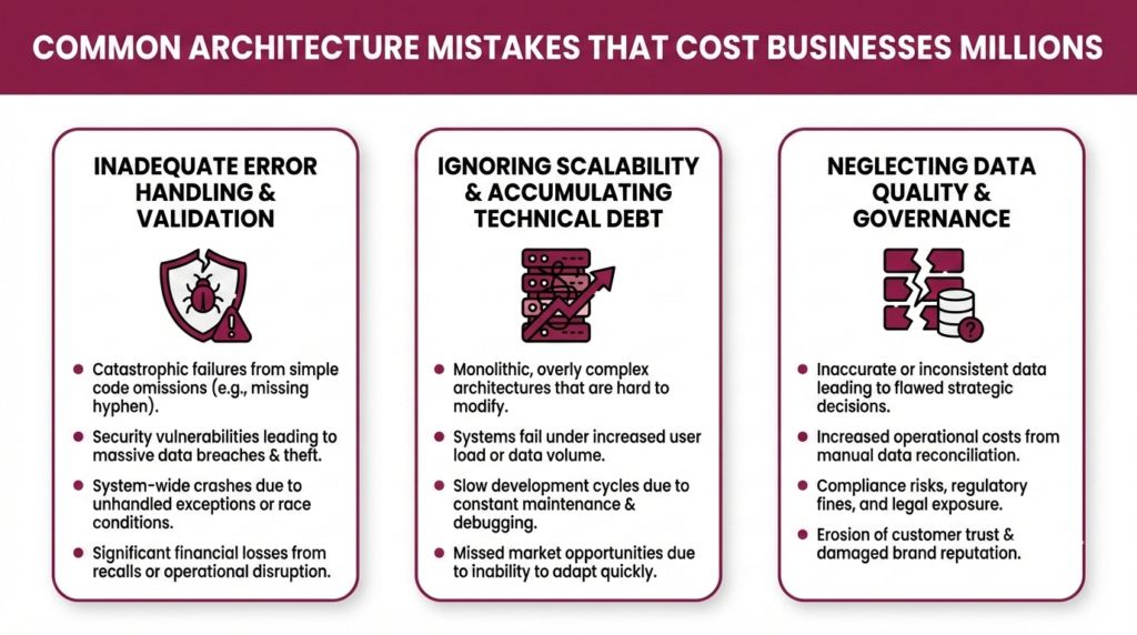 Common architecture mistakes that cost businesses millions Common architecture mistakes that cost businesses millions