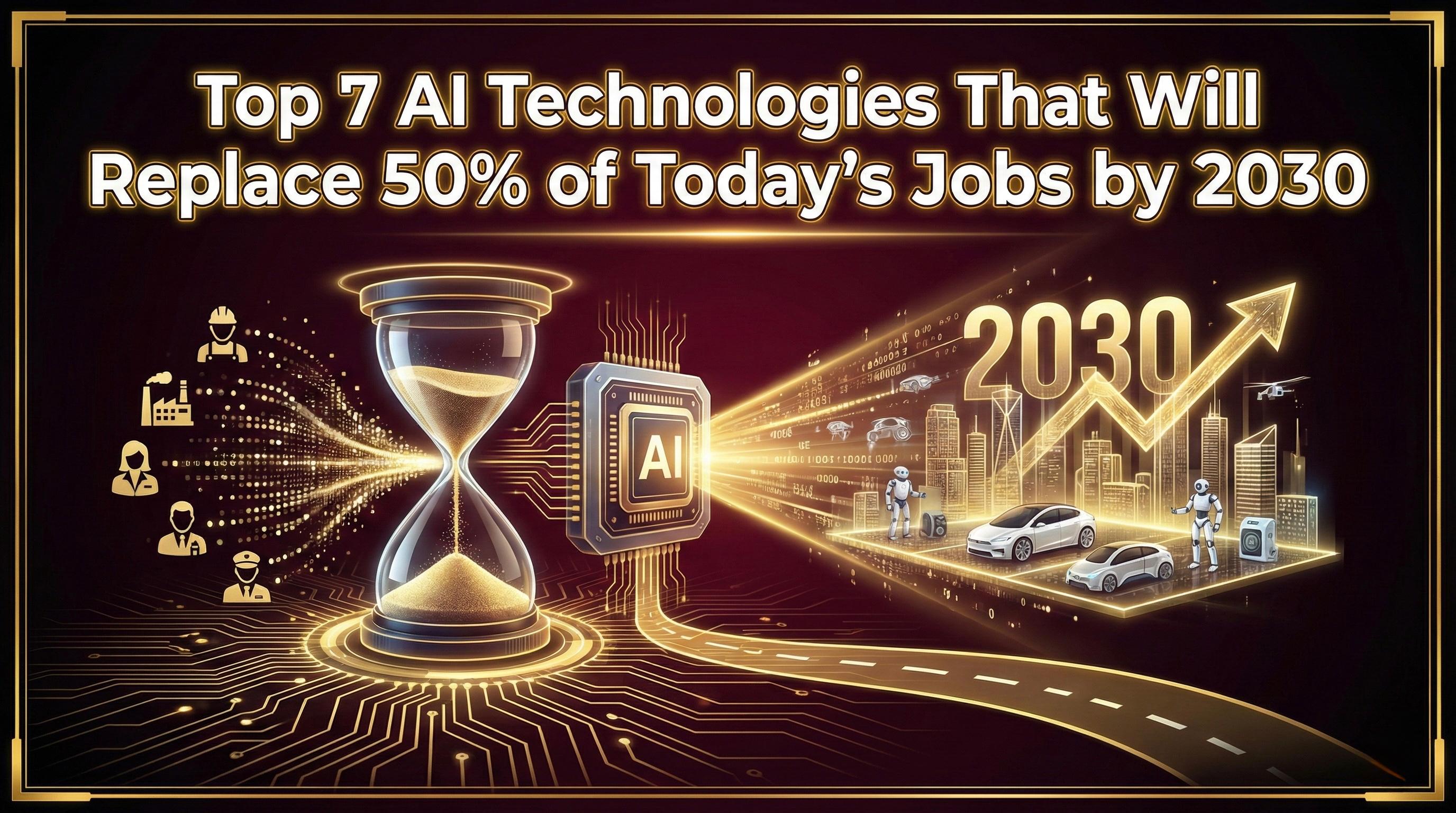 Top 7 AI Technologies That Will Replace 50% of Today’s Jobs by 2030