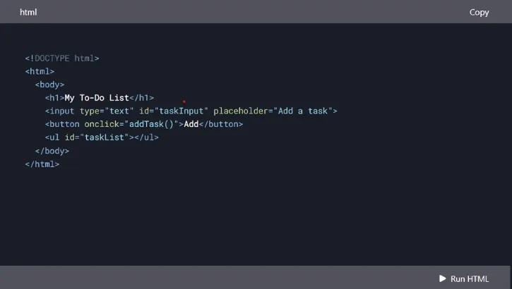 create the basic structure create the basic structure