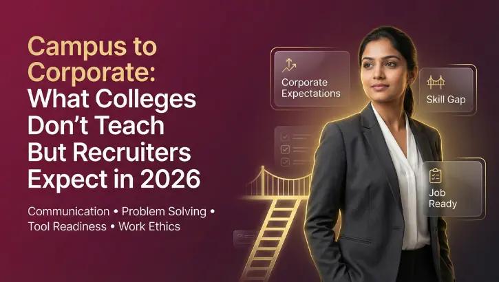 Campus to Corporate: What Colleges Don’t Teach But Recruiters Expect in 2026