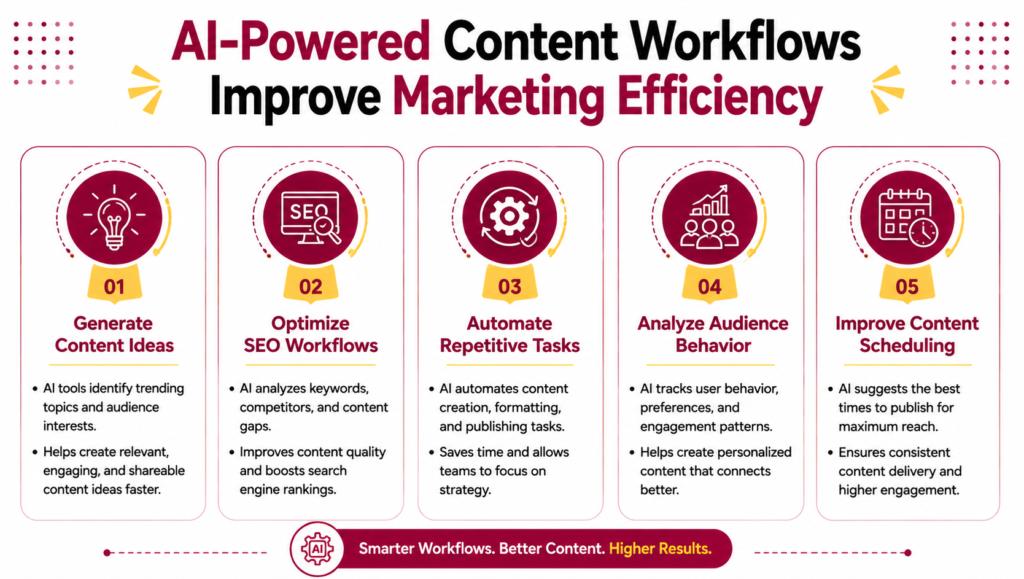 AI-Powered Content Workflows Improve Marketing Efficiency AI-Powered Content Workflows Improve Marketing Efficiency