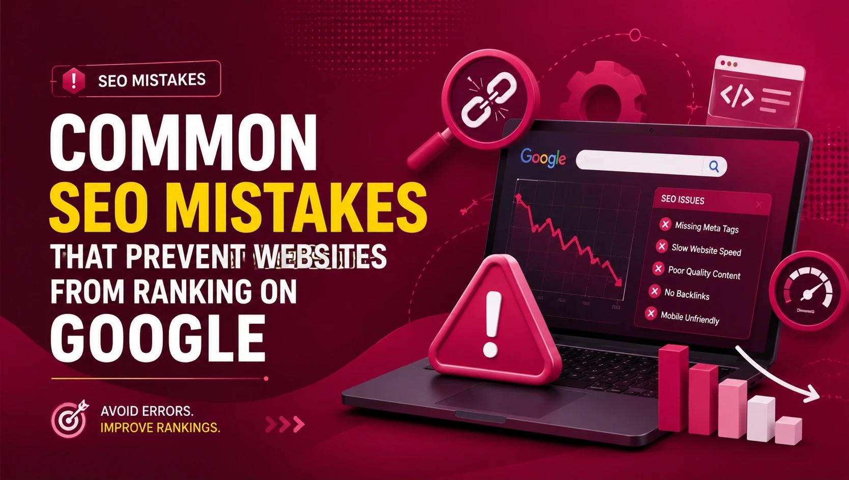 Common SEO Mistakes That Prevent Websites From Ranking on Google