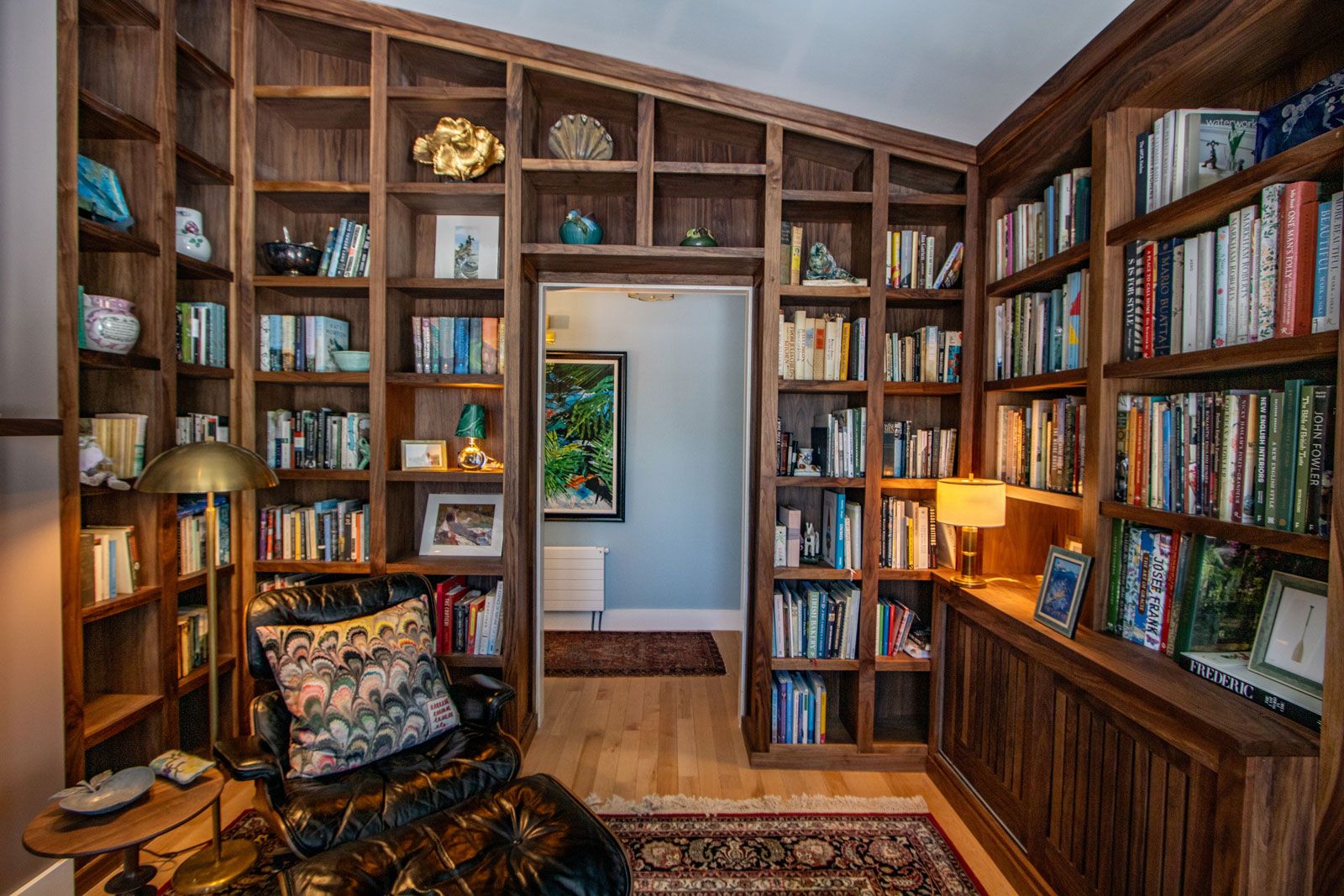 Home Library in Bath, Maine