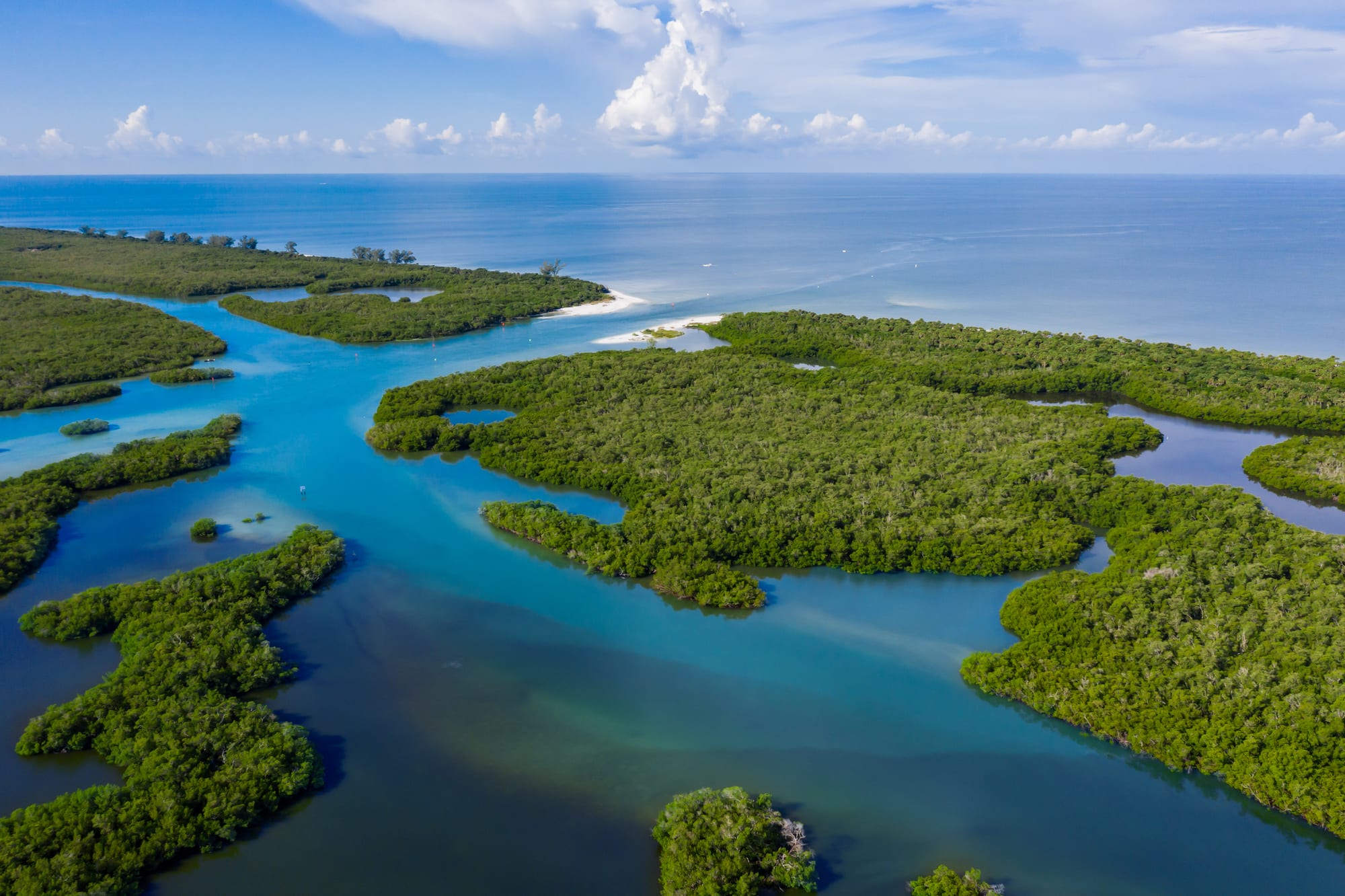 Aerial of Arbor Trace where the Gulf meets North Naples