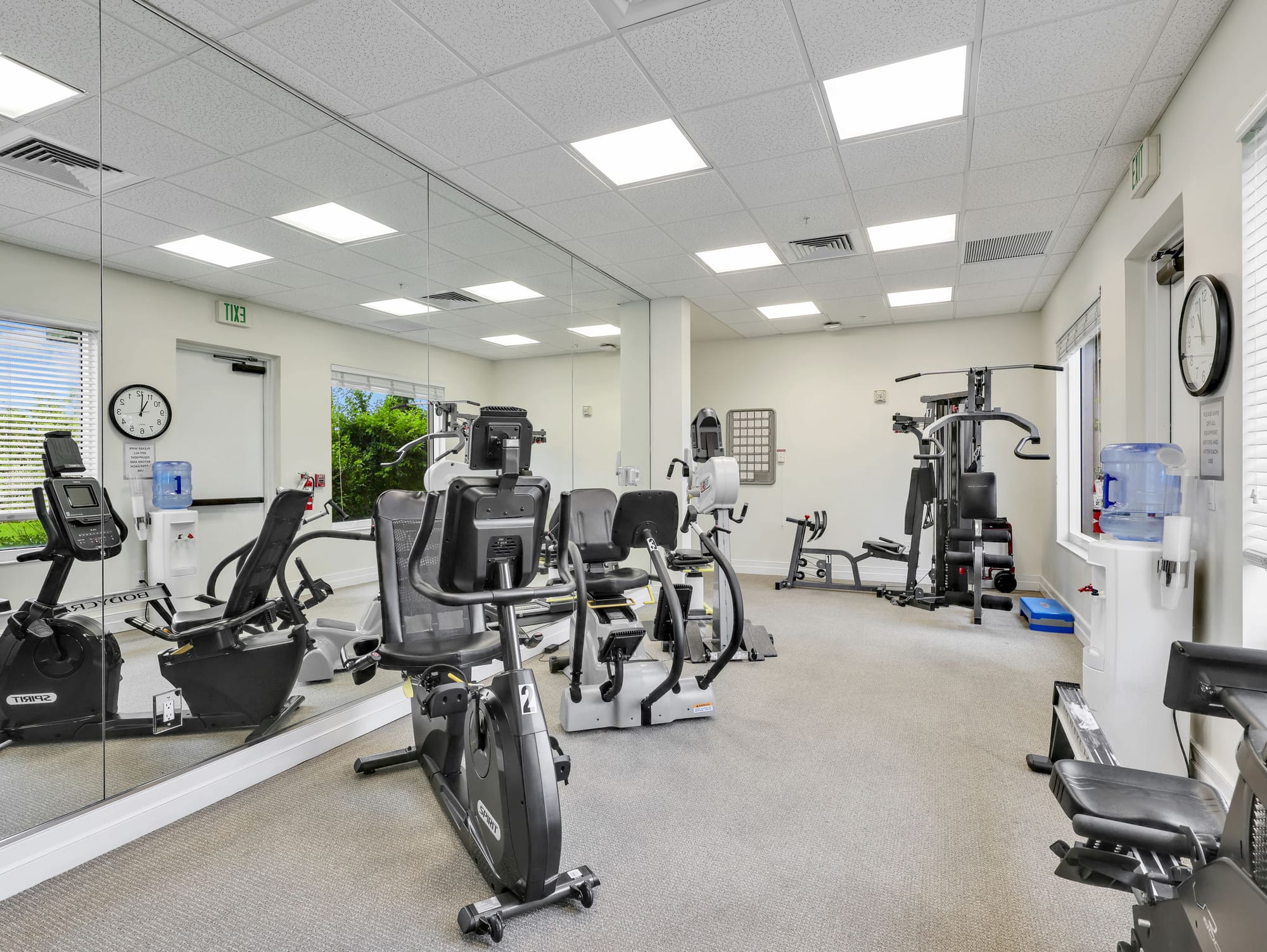 The fitness center