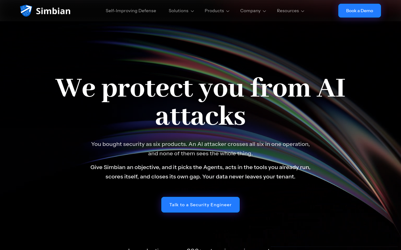 Autonomous Penetration Testing Security Vendors - simbian best unified offensive