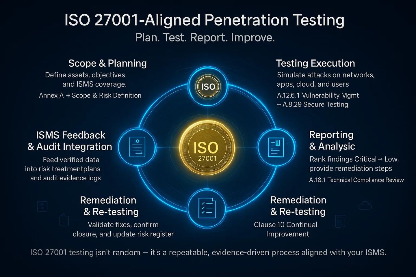 Annual Penetration Testing - iso 27001 systematic within