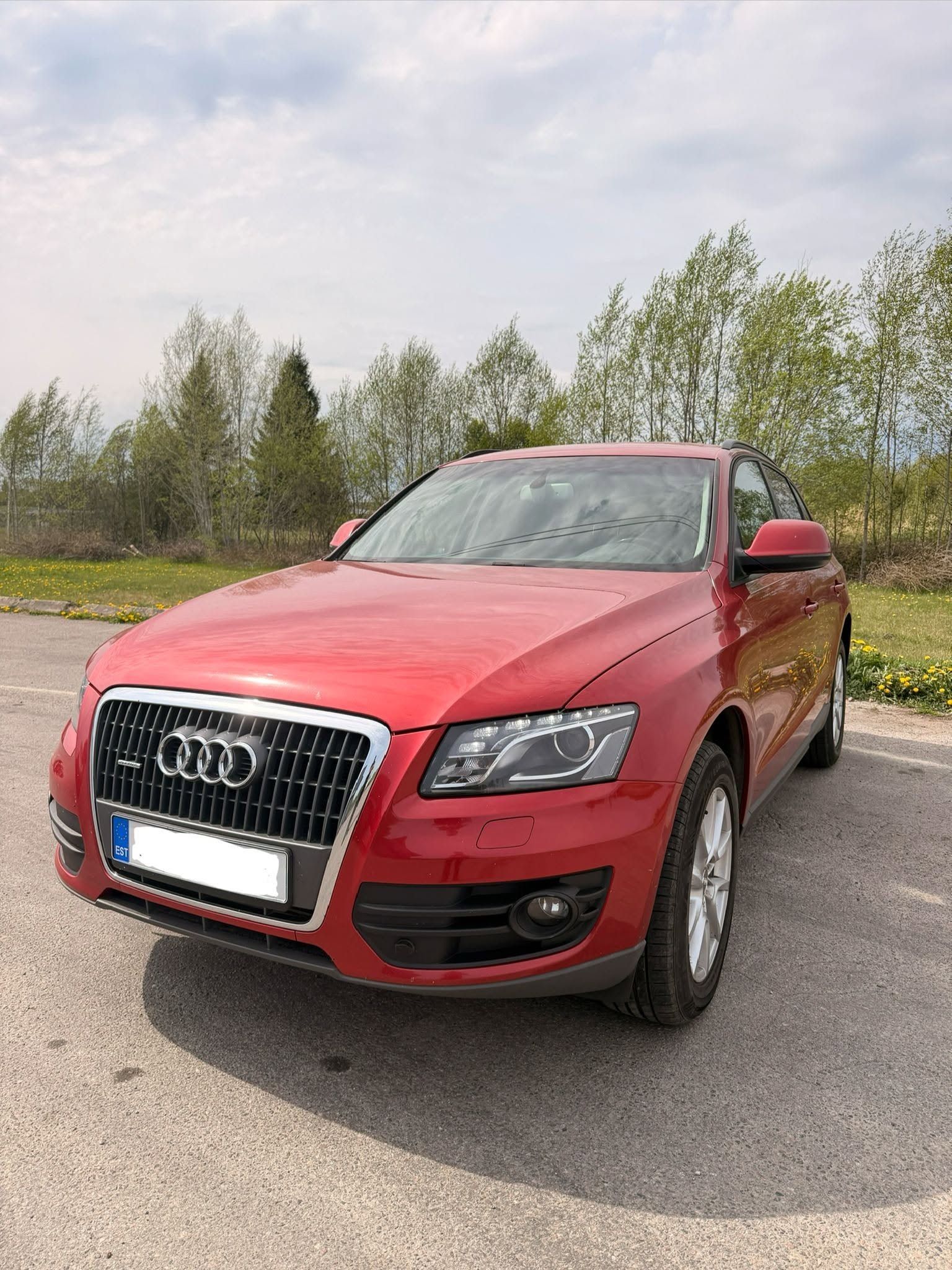 Red Audi Q5 2013 after AdBlue, DPF and EGR solutions